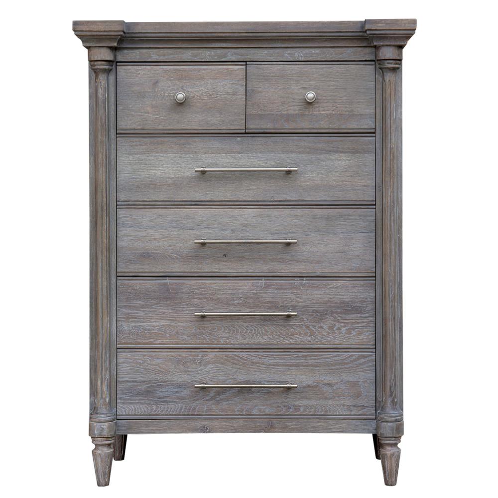 Sunset Trading Fawn Gray 6 Drawer Bedroom Chest. Picture 19