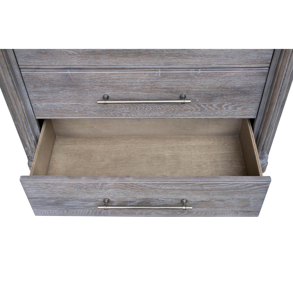 Sunset Trading Fawn Gray 6 Drawer Bedroom Chest. Picture 15