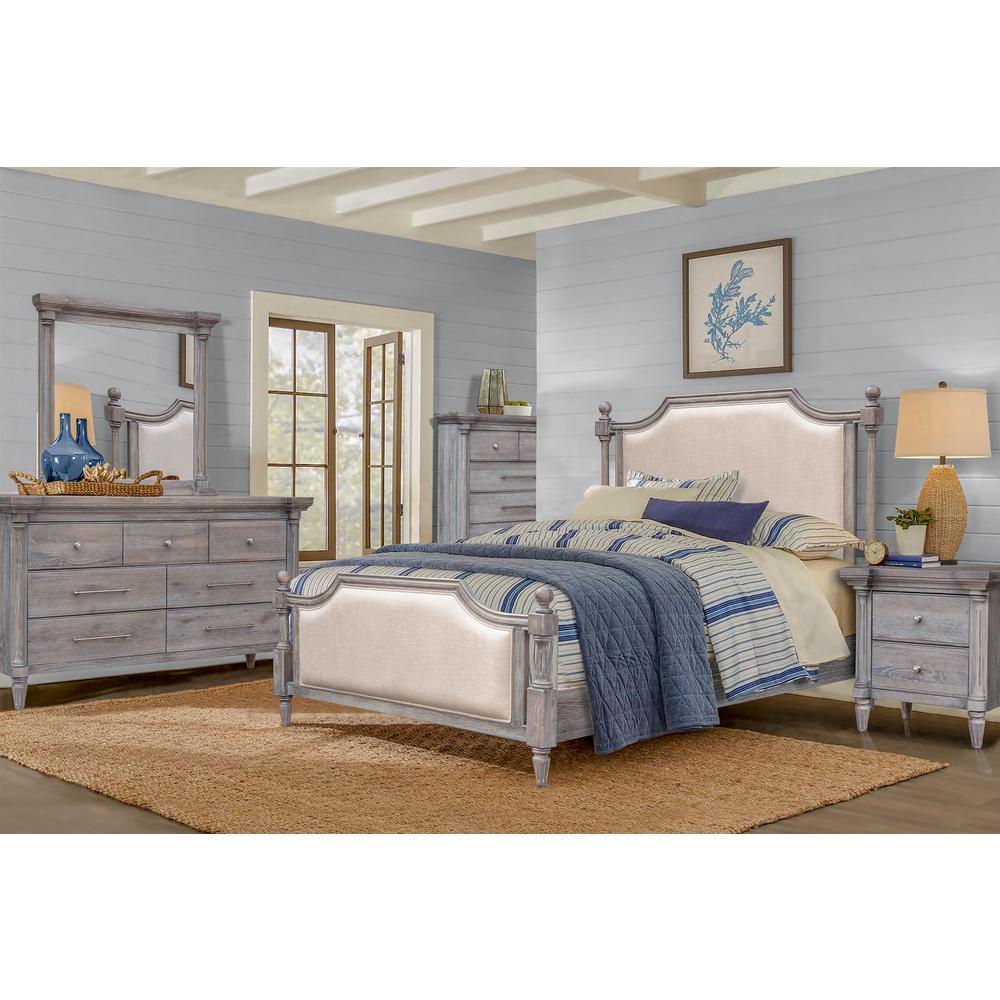 Sunset Trading Fawn Gray 6 Drawer Bedroom Chest. Picture 3