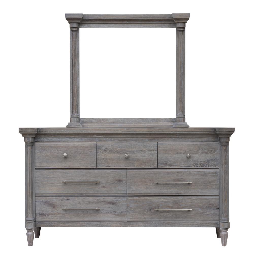 Sunset Trading Fawn Gray 6 Drawer Bedroom Chest. Picture 16