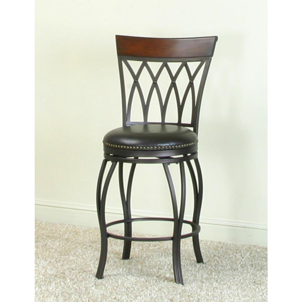 Sunset Trading 24" Victoria Highback Swivel Counter Stool. Picture 3