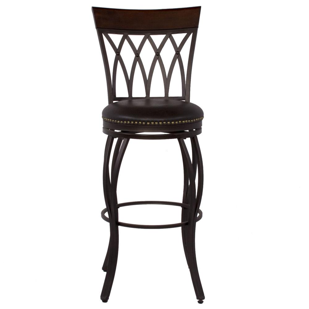 Sunset Trading 30" Victoria Highback Swivel Barstool. Picture 4