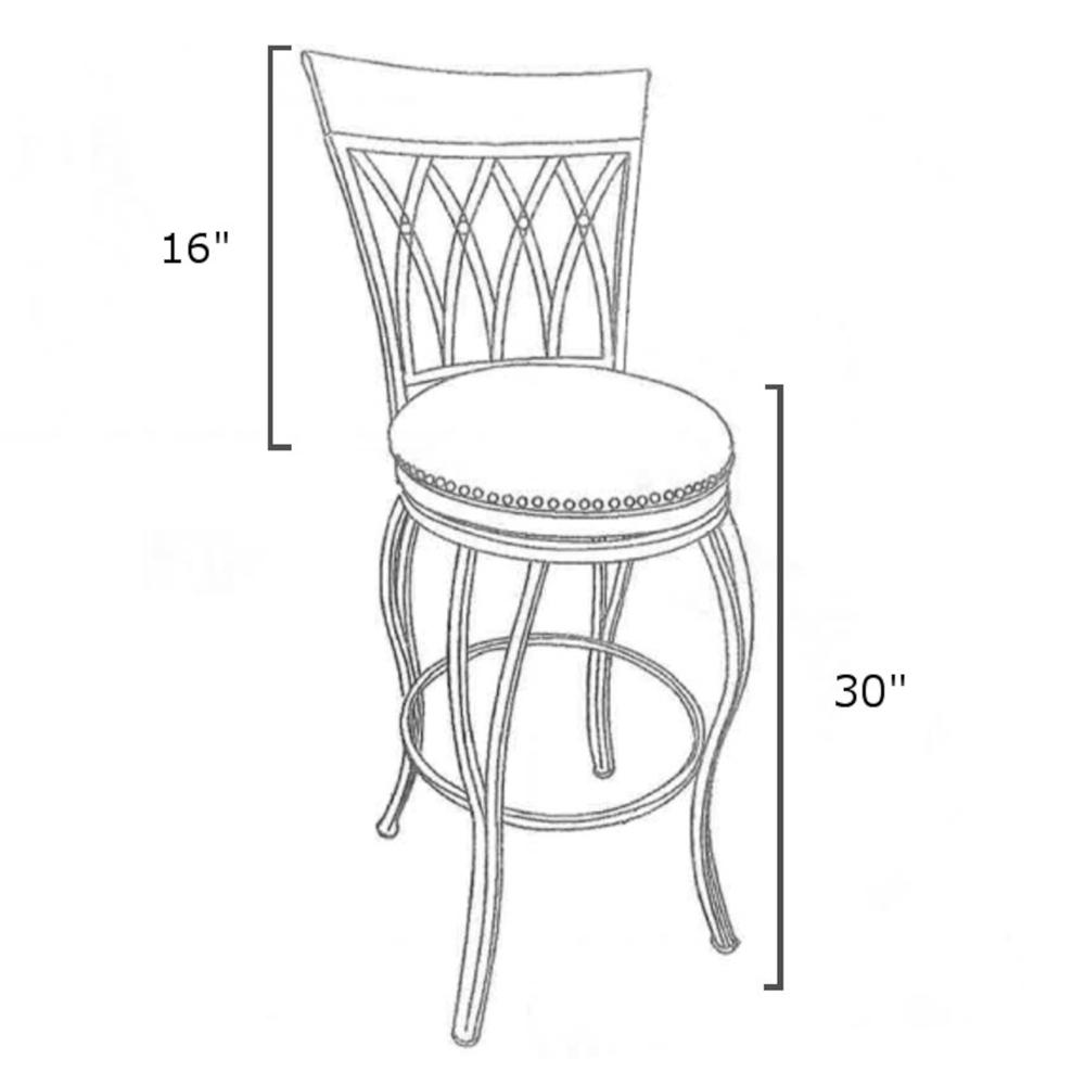 Sunset Trading 30" Victoria Highback Swivel Barstool. The main picture.