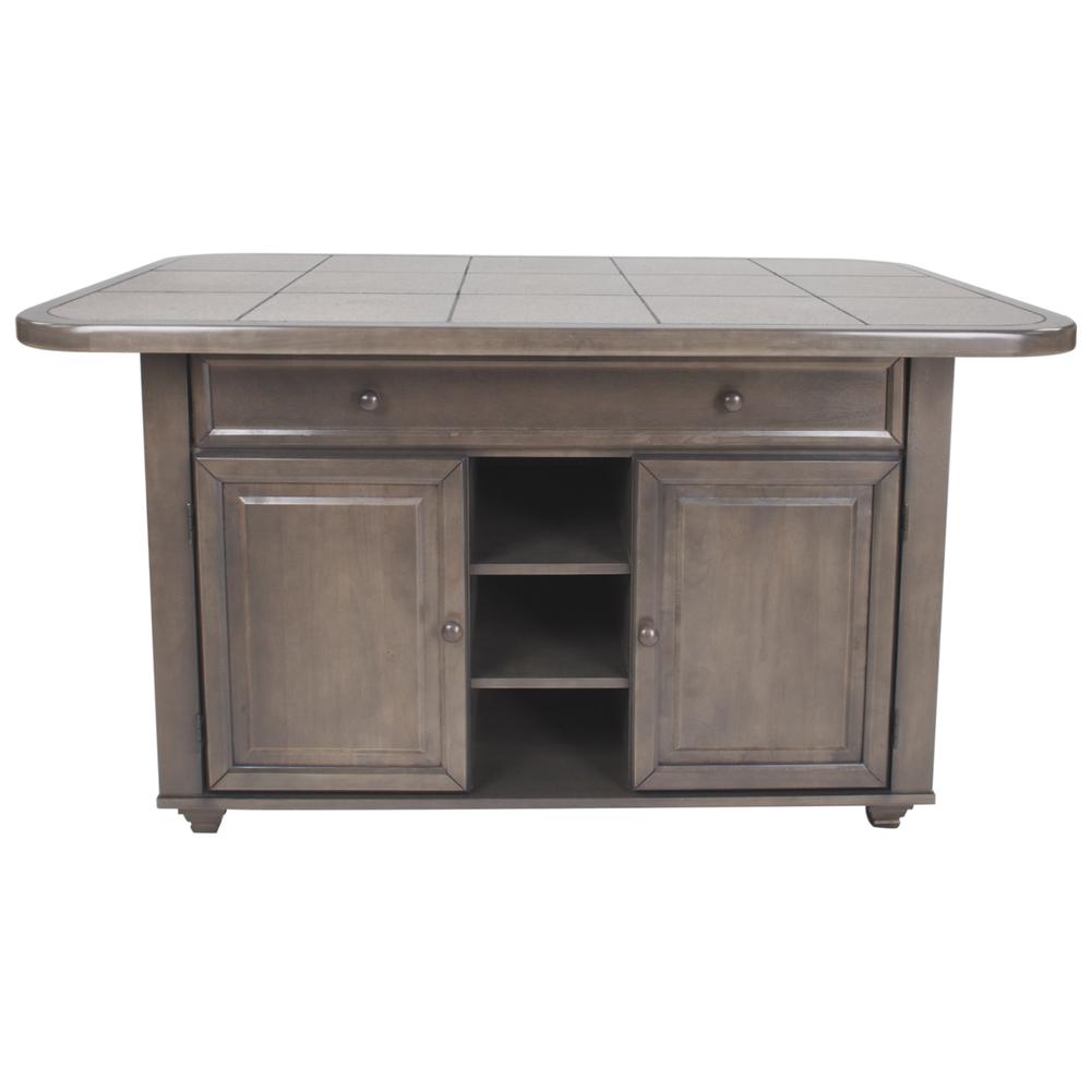 Shades of Gray 3 Piece Kitchen Island Set. Picture 3