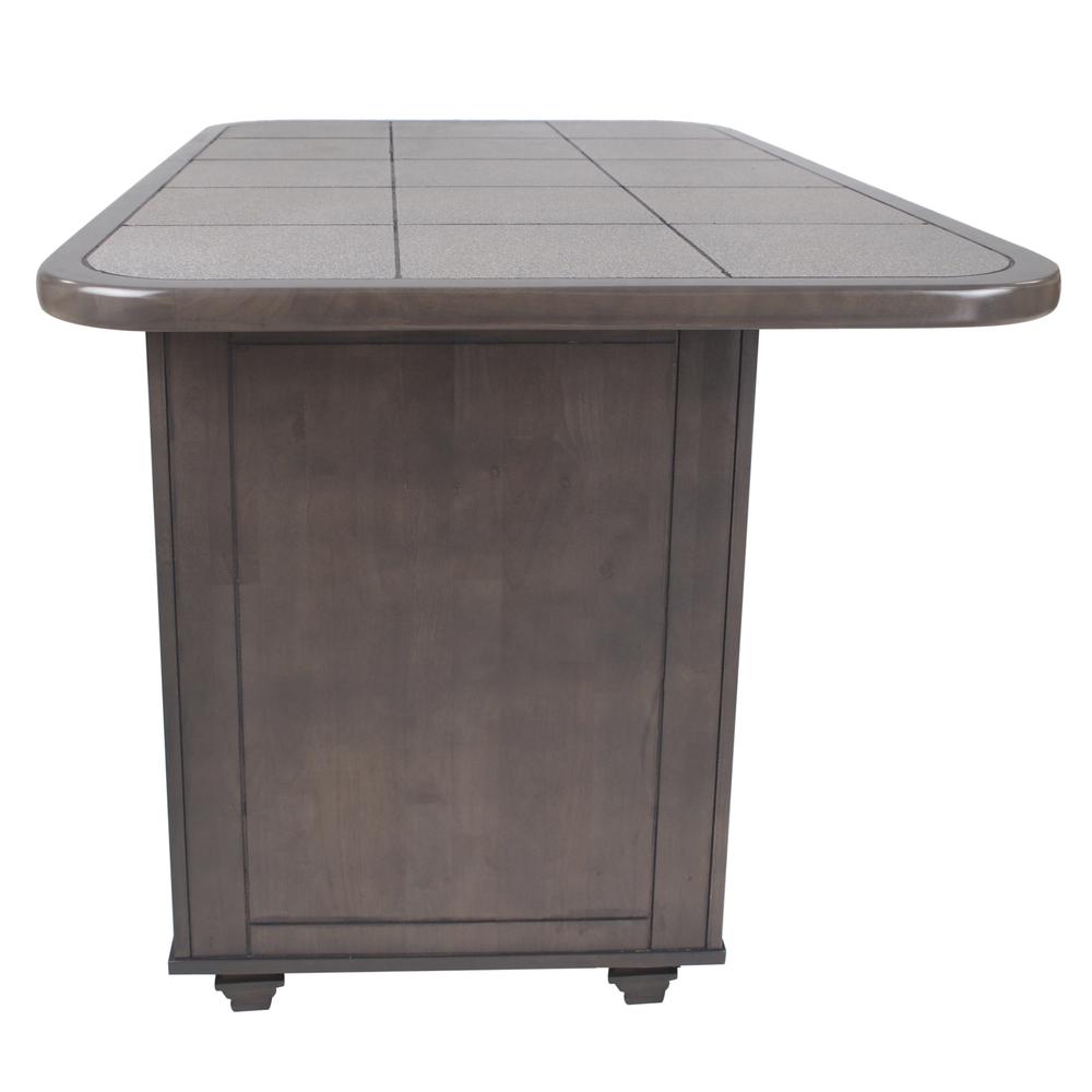 Shades of Gray 3 Piece Kitchen Island Set. Picture 6