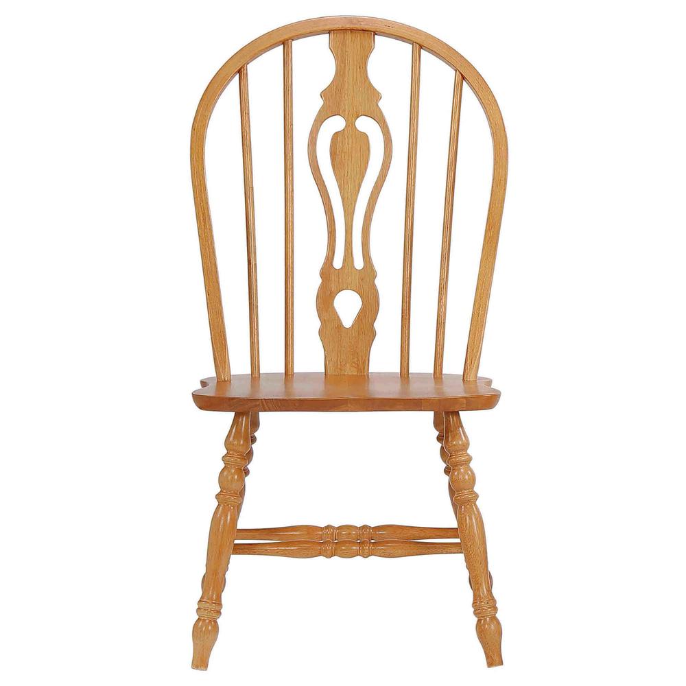 Oak Selections Keyhole Windsor Dining Side Chairs. Picture 5