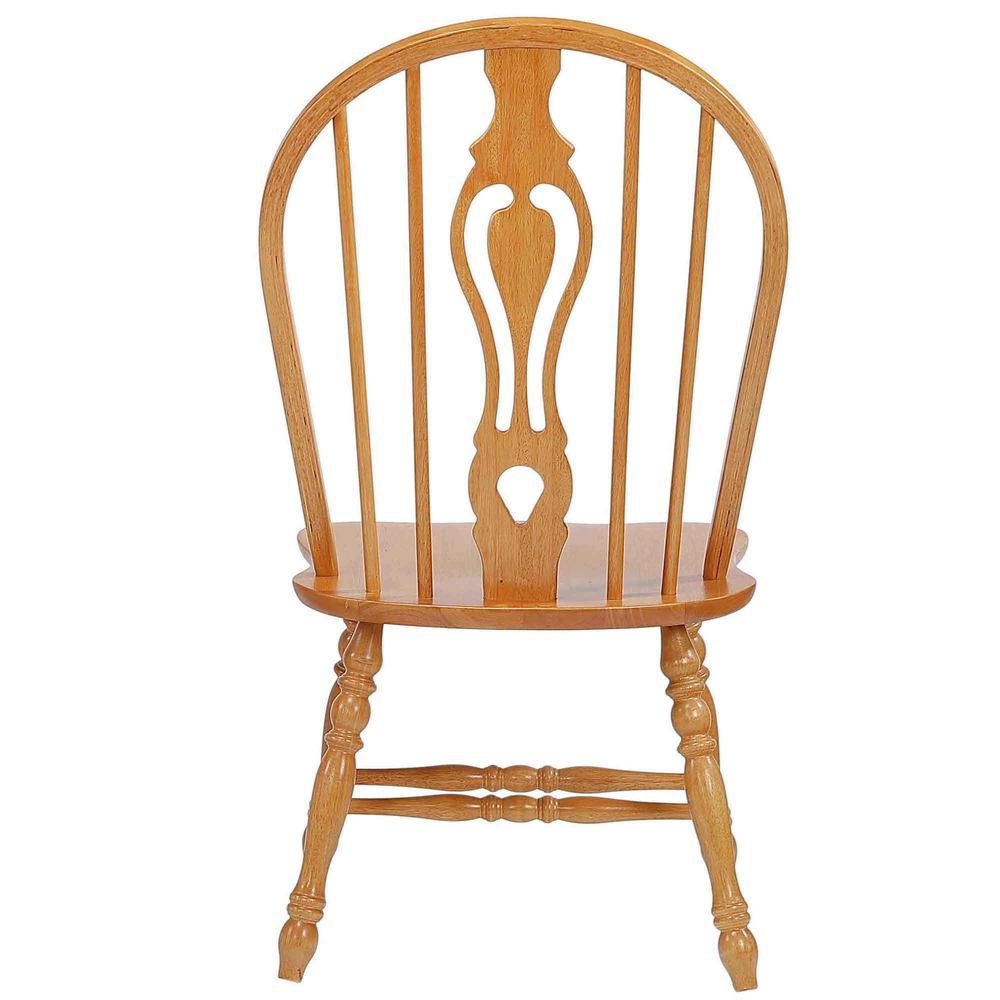 Oak Selections Keyhole Windsor Dining Side Chairs. Picture 6