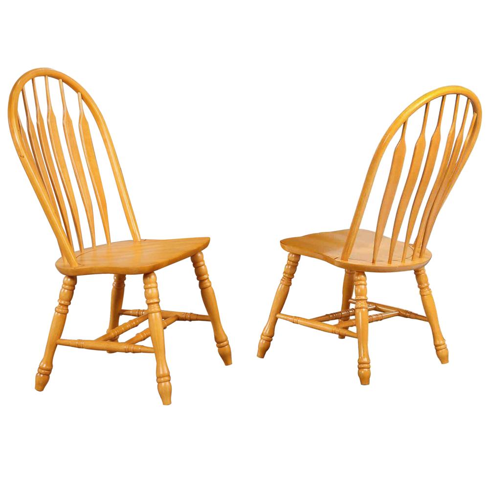 Sunset Trading Oak Selections Comfort Back Dining Chair | Light Oak | Set of 2. The main picture.