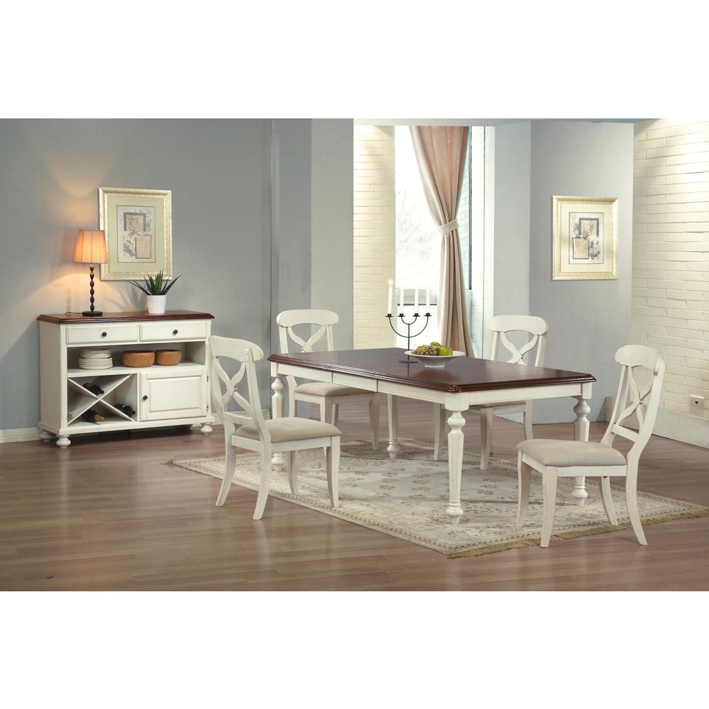 Andrews 58-76" Rectangular Butterfly Extendable Dining Table. Picture 2