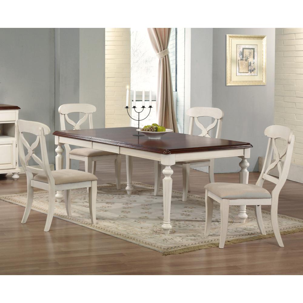 Andrews 5 Piece 58-76" Rectangular Butterfly Extendable Dining Set. Picture 5