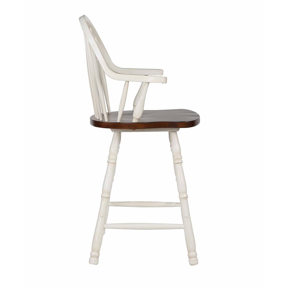 Andrews 24" Windsor Barstool with Arms. Picture 1