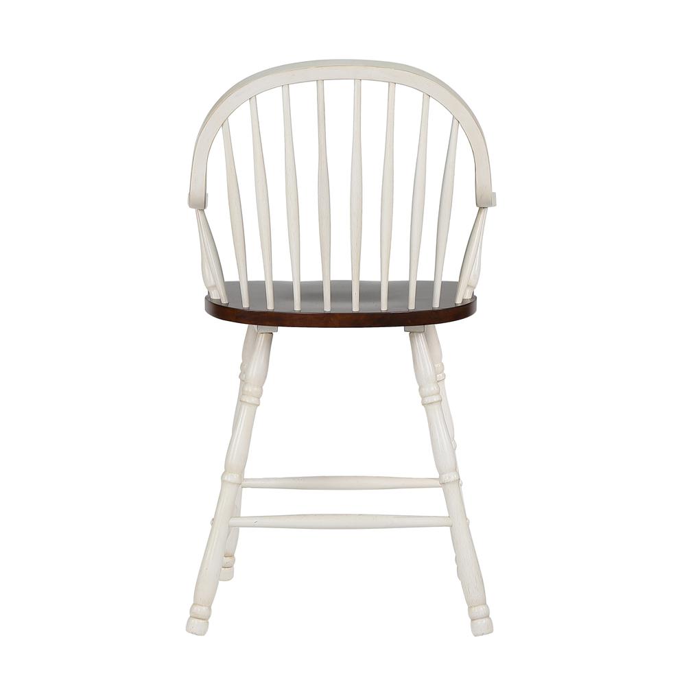 Andrews 24" Windsor Barstool with Arms. Picture 2