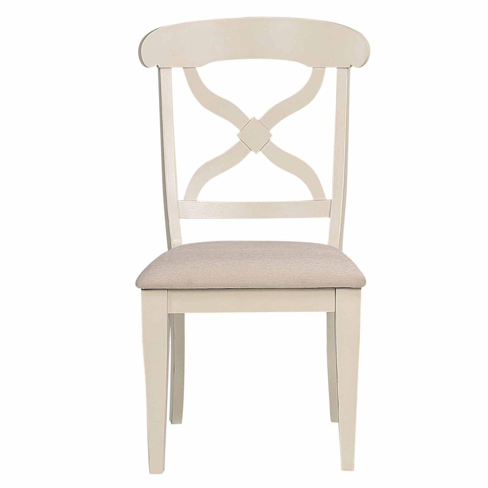 Andrews Cross Back Upholstered Dining Side Chair. Picture 5