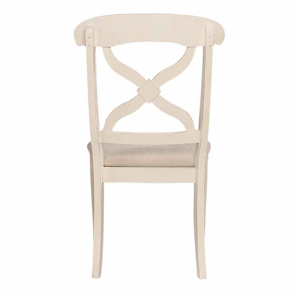 Andrews Cross Back Upholstered Dining Side Chair. Picture 6
