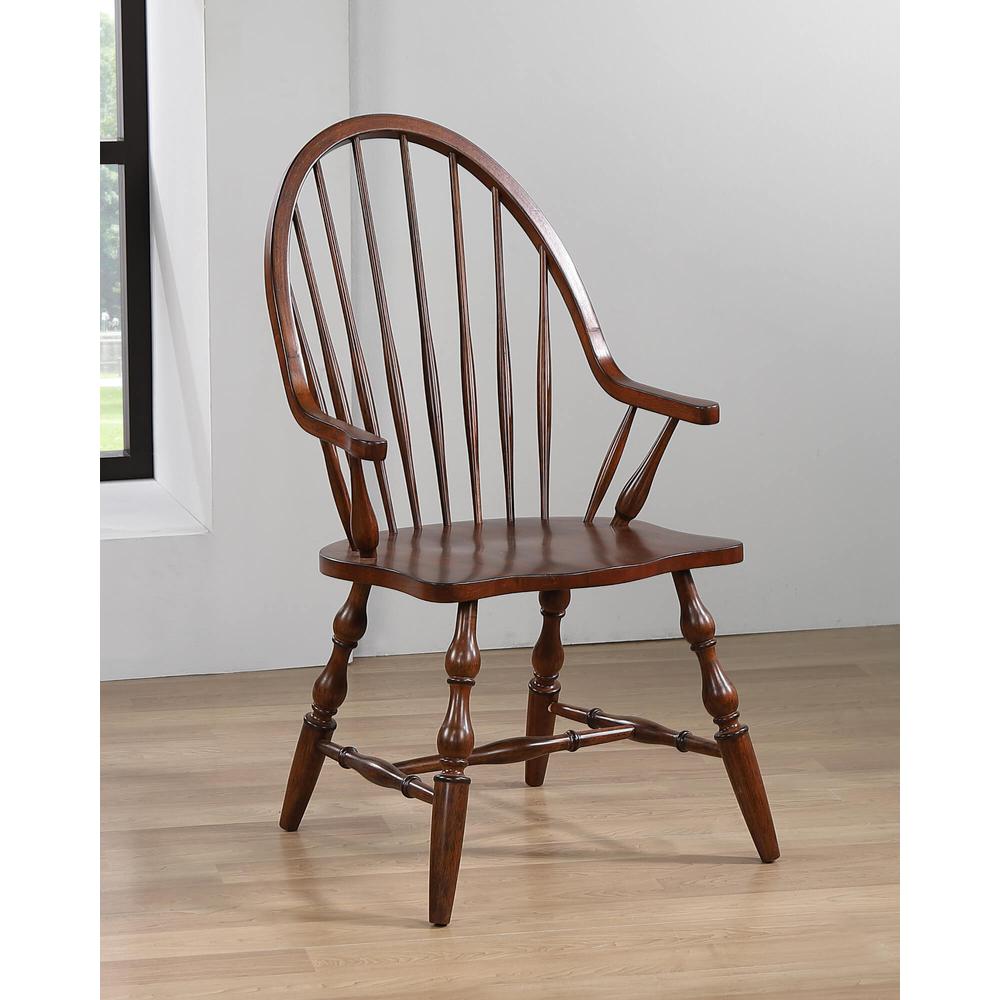 Andrews Windsor Dining Chair with Arms. Picture 4
