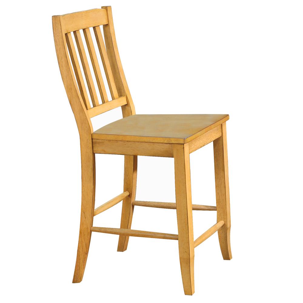 Oak Selections School House 24" Barstool. Picture 3