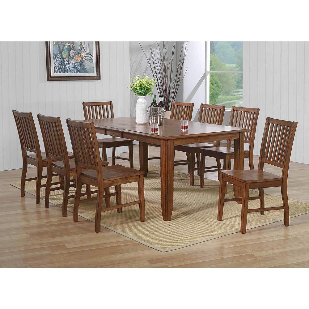 Simply Brook 10 Piece 72" Rectangular Extendable Table Dining Set. Picture 5