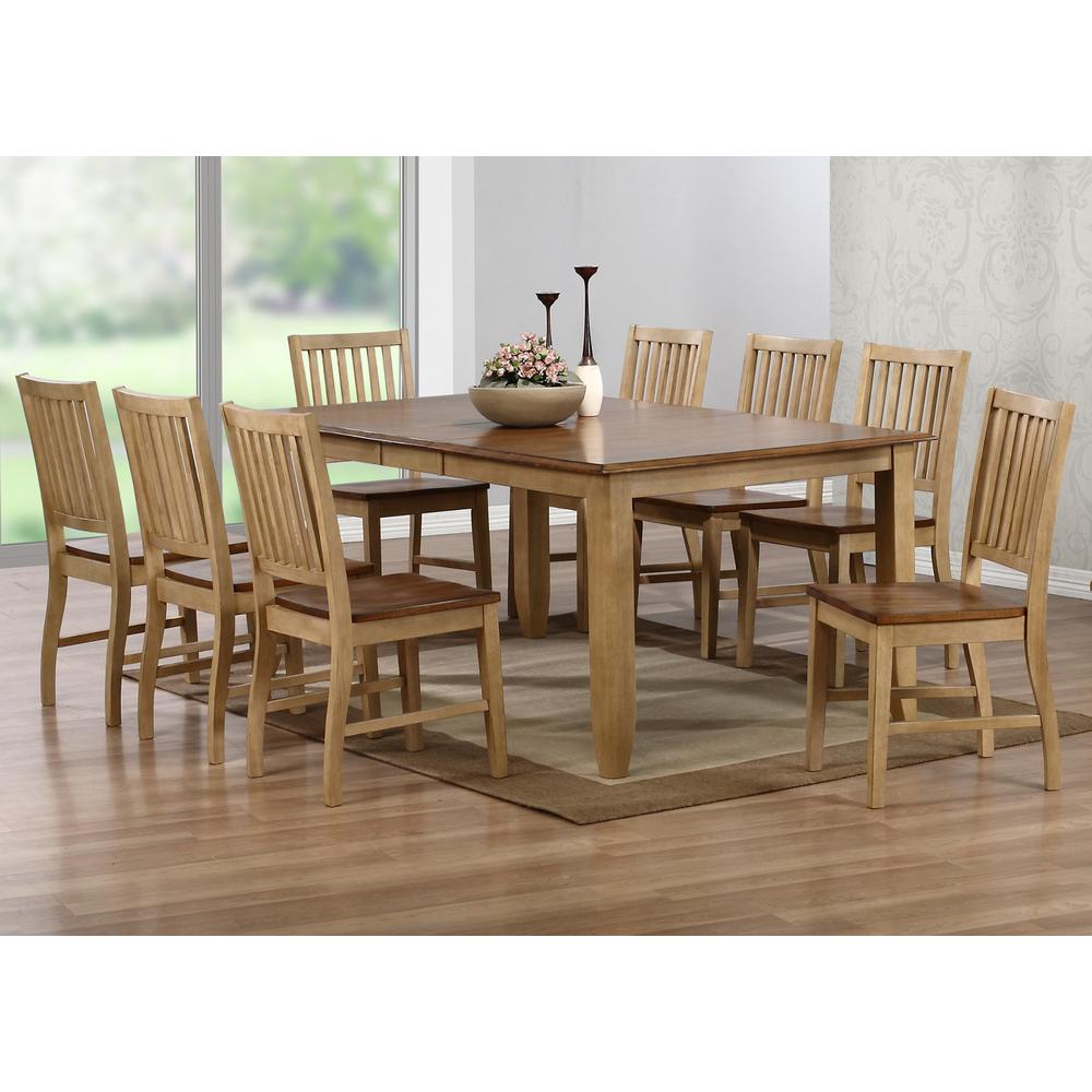 Brook 9 Piece 72" Rectangular Extendable Table Dining Set. Picture 2