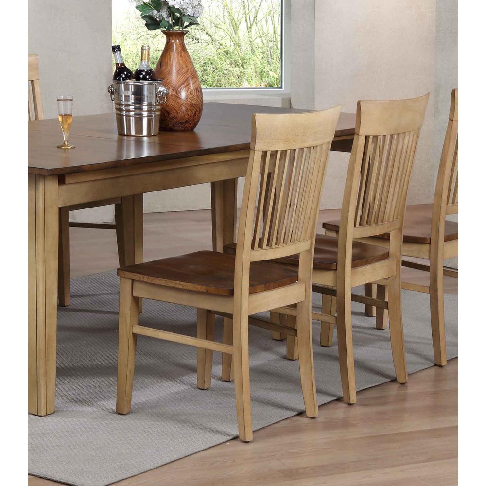 Sunset Trading Brook Fancy Slat Dining Chair | Set of 2. Picture 1