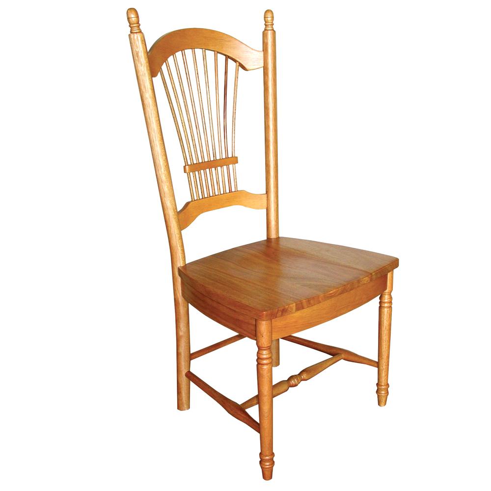 Sunset Trading Oak Selections Allenridge Dining Chair | Light Oak | Set of 2. Picture 2