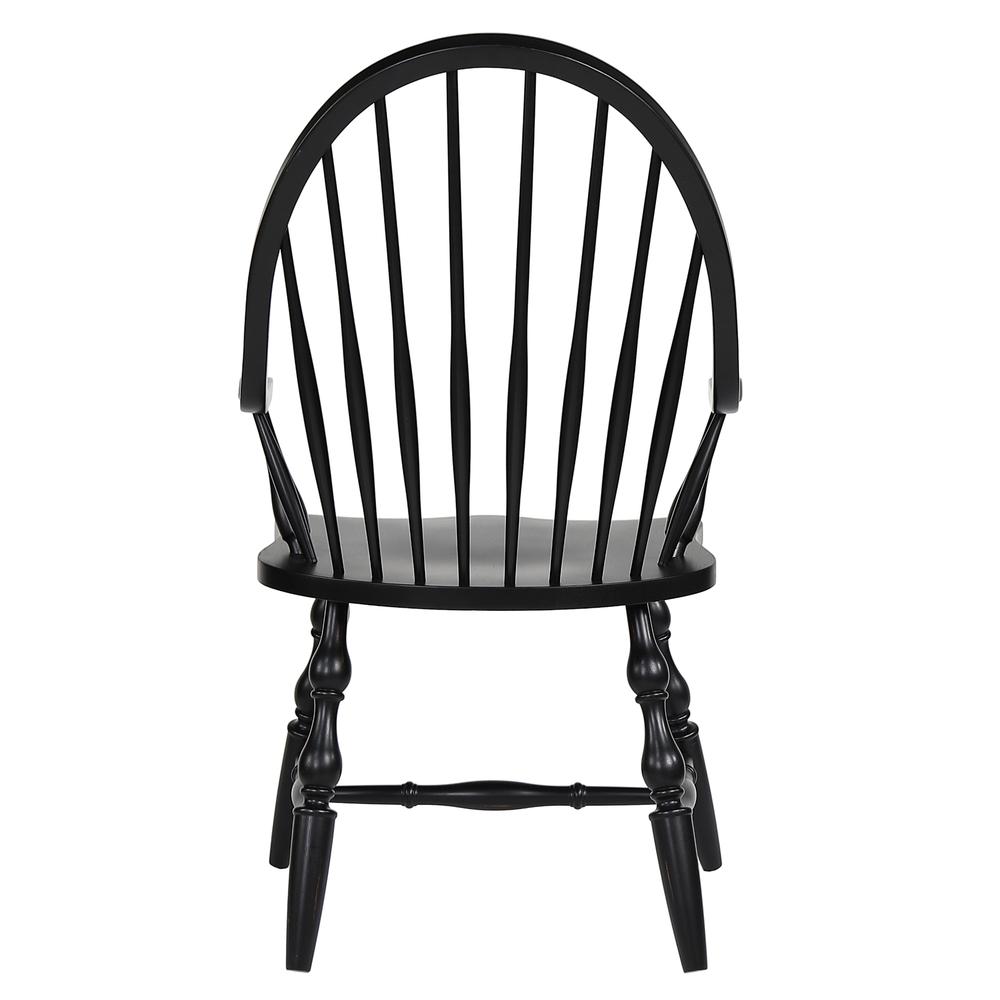 Black Cherry Selections Windsor Spindleback Dining Chair with Arms. Picture 5