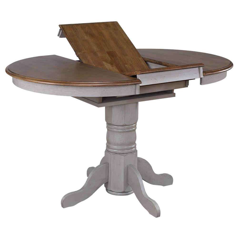 Country Grove 42" Round to 60" Oval Extendable Pub Table. Picture 2