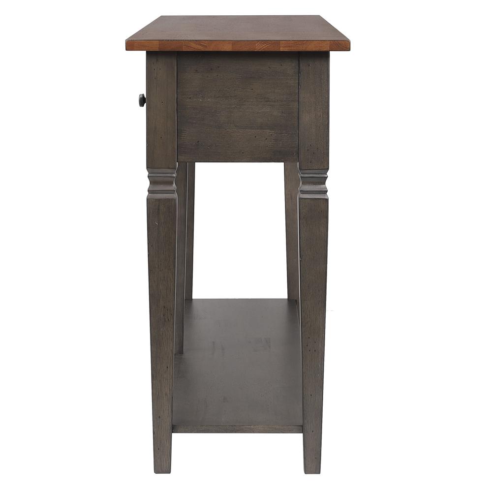 Sofa Table | Distressed Brown and Ash Gray Solid Wood. Picture 3