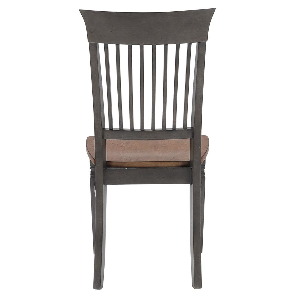 Slat Back Dining Armless Side Chairs | Set of 2. Picture 3