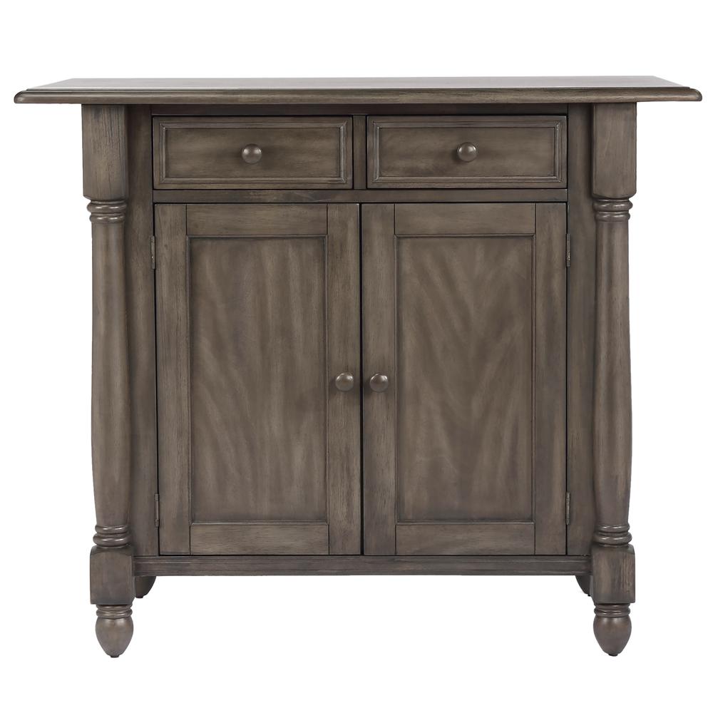 Shades of Gray Drop Leaf Kitchen Island. Picture 6