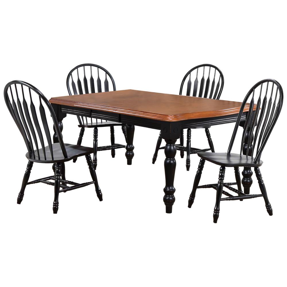 Dining Set with 4 Comfort Back Chairs. Picture 5