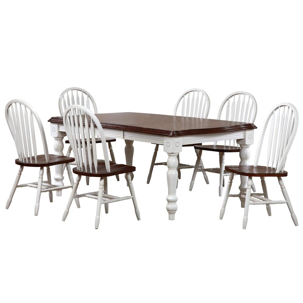 Dining Set with Arrowback Windsor Chairs. Picture 1