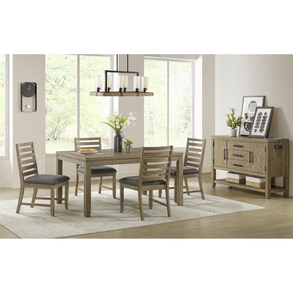 Saunders 6PC Extendable Dining Table Set. Picture 2