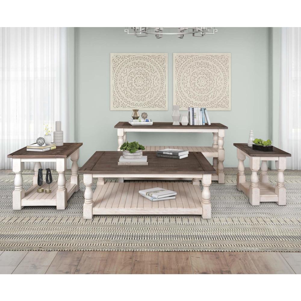 Rustic French 4 Piece Living Room Table Set. Picture 2