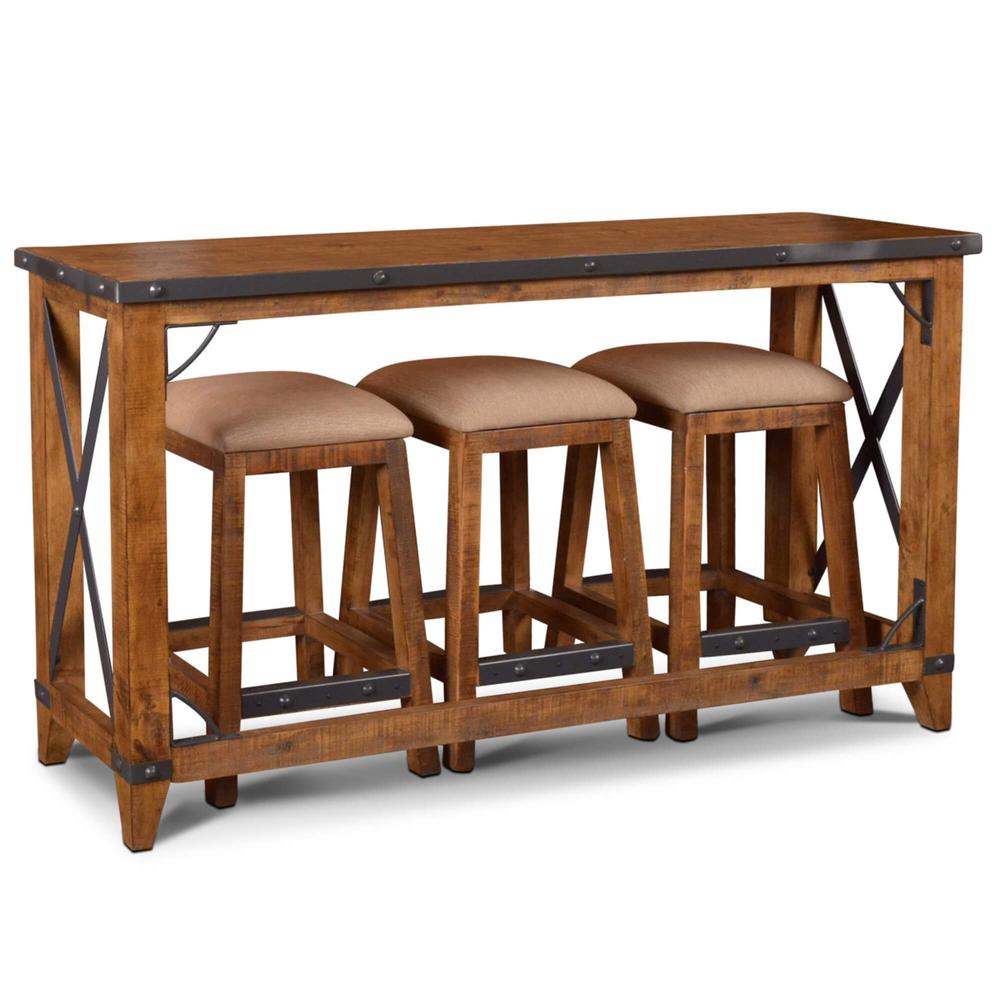 Rustic City 4 Piece Counter Dining Set. Picture 1