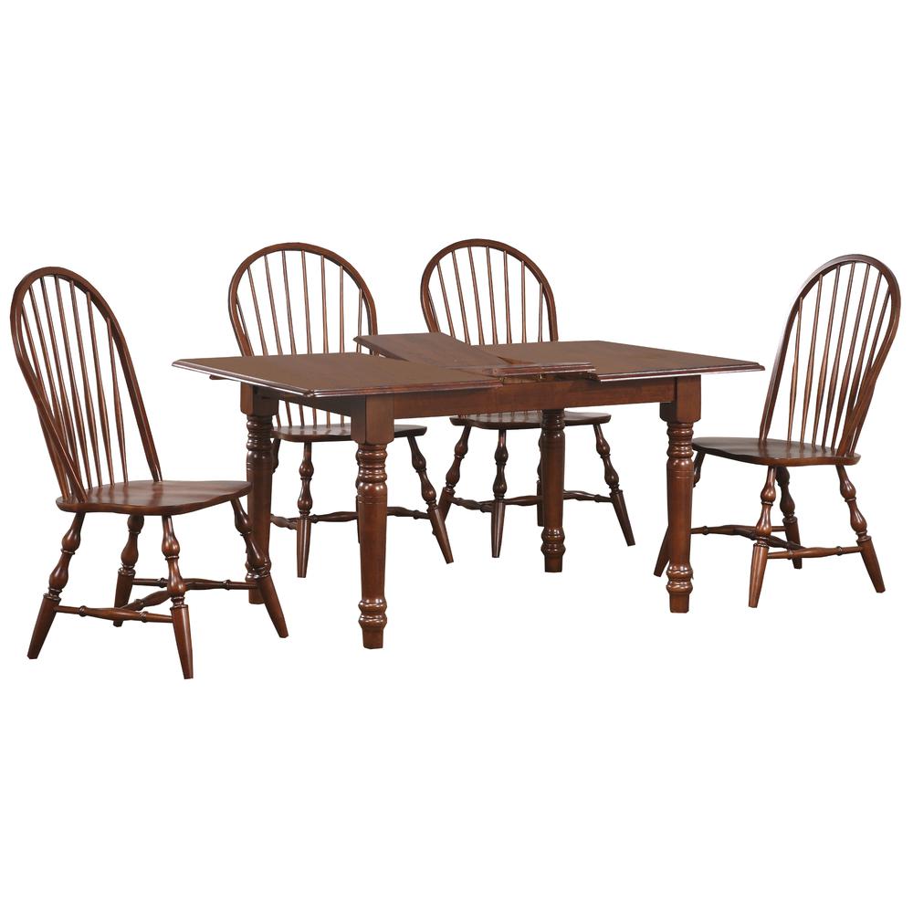 Andrews 5 Piece 60" Rectangular Extendable Dining Set. Picture 3