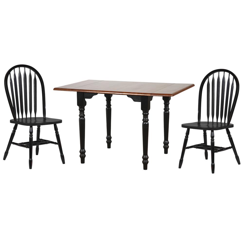 Selections 3 Piece 34-48" Rectangular Extendable Dining Set. Picture 1