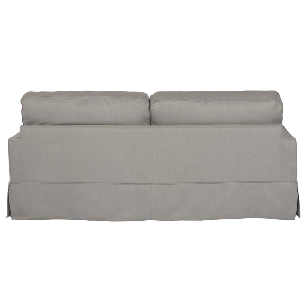 Sunset Trading Americana Slipcover for Box Cushion Track Arm Sofa | Stain Resistant Performance Fabric | Gray. Picture 3