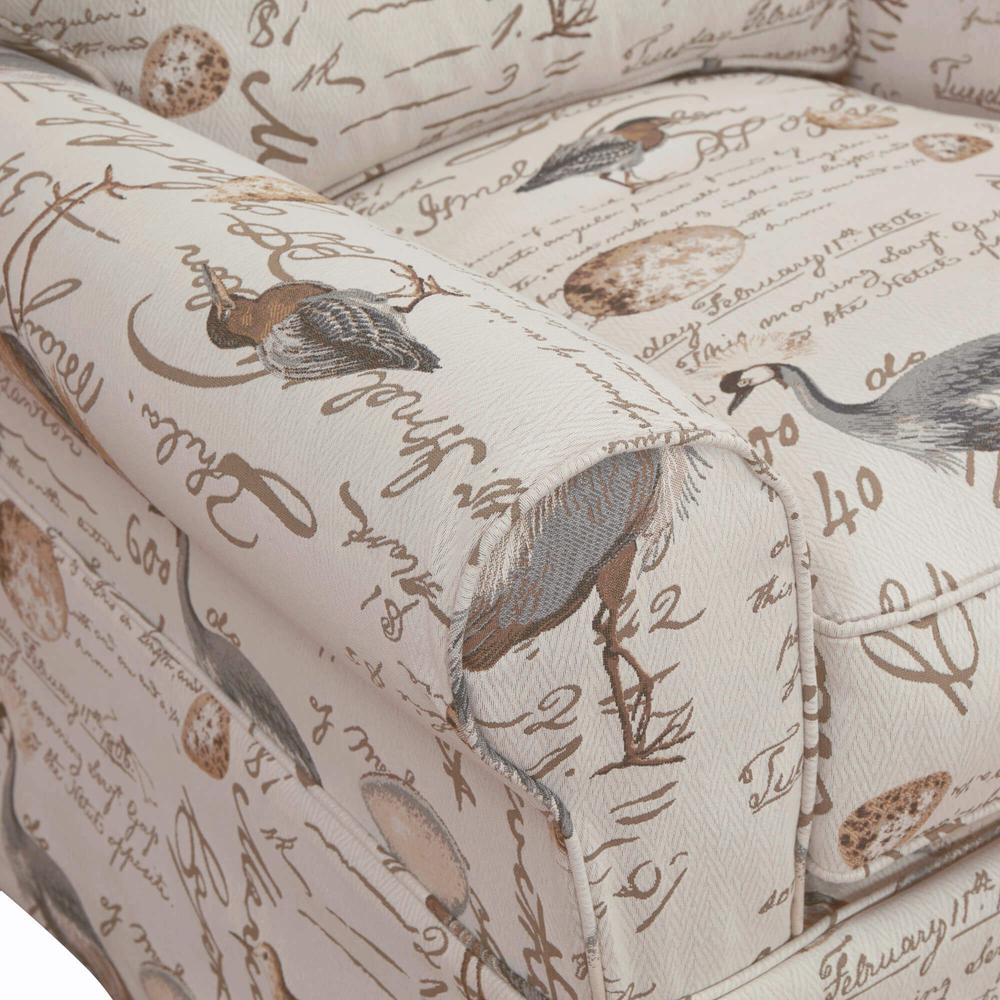 Sunset Trading Horizon Slipcover Box Cushion Chair | Bird Script. Picture 4