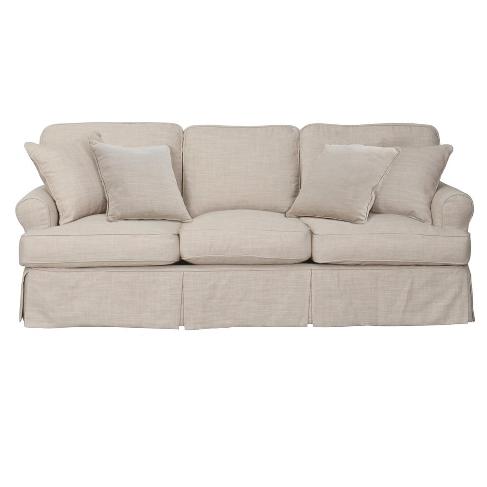 Horizon T-Cushion Slipcovered Sofa. Picture 4