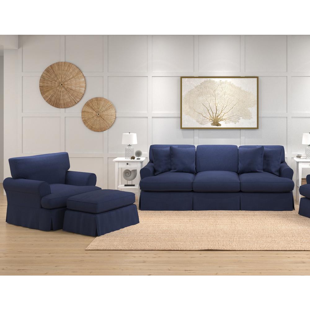 Horizon 3 Piece Slipcovered Living Room Set. Picture 2
