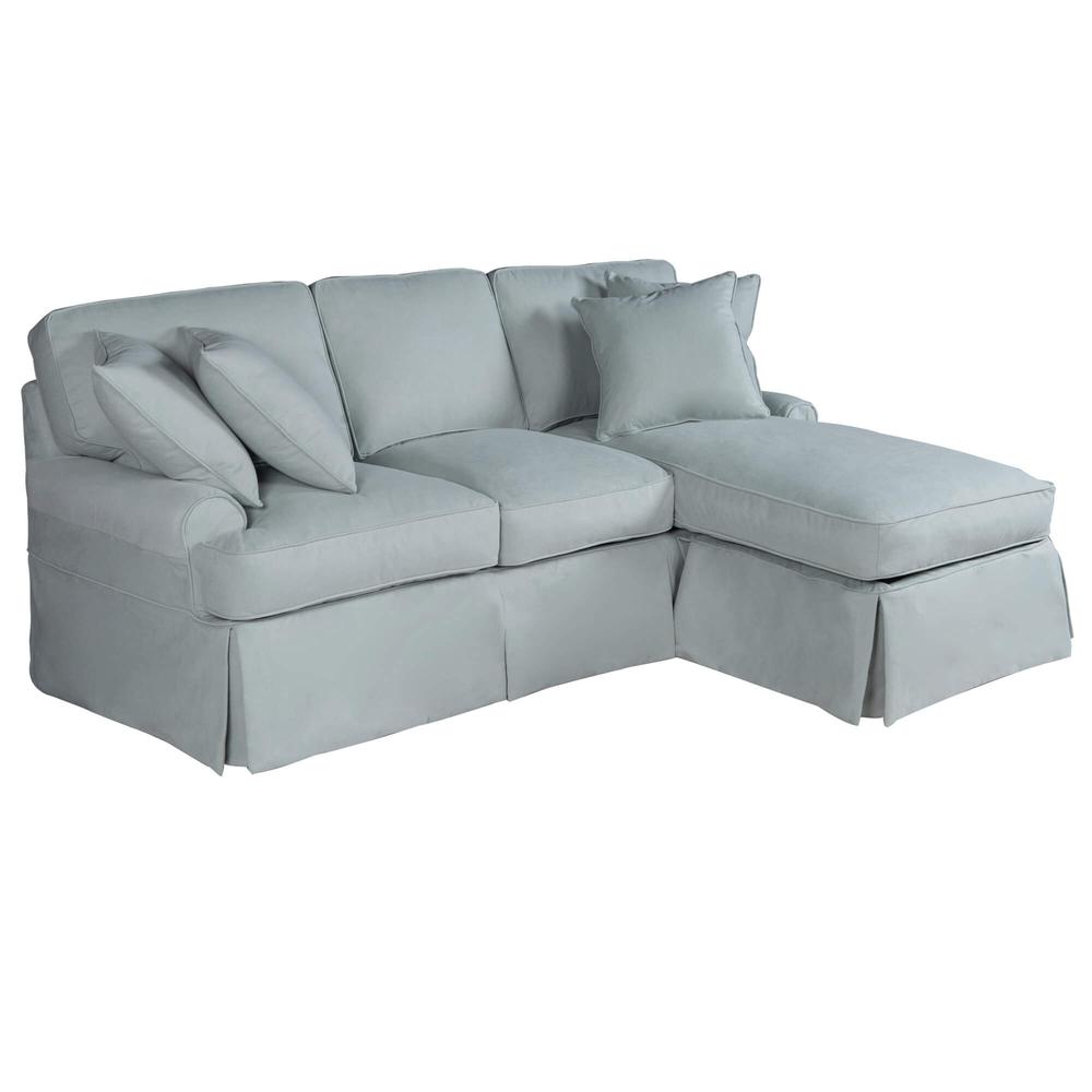 Horizon Replacement Slipcover Only for T-Cushion Sectional Sofa with Chaise. Picture 6