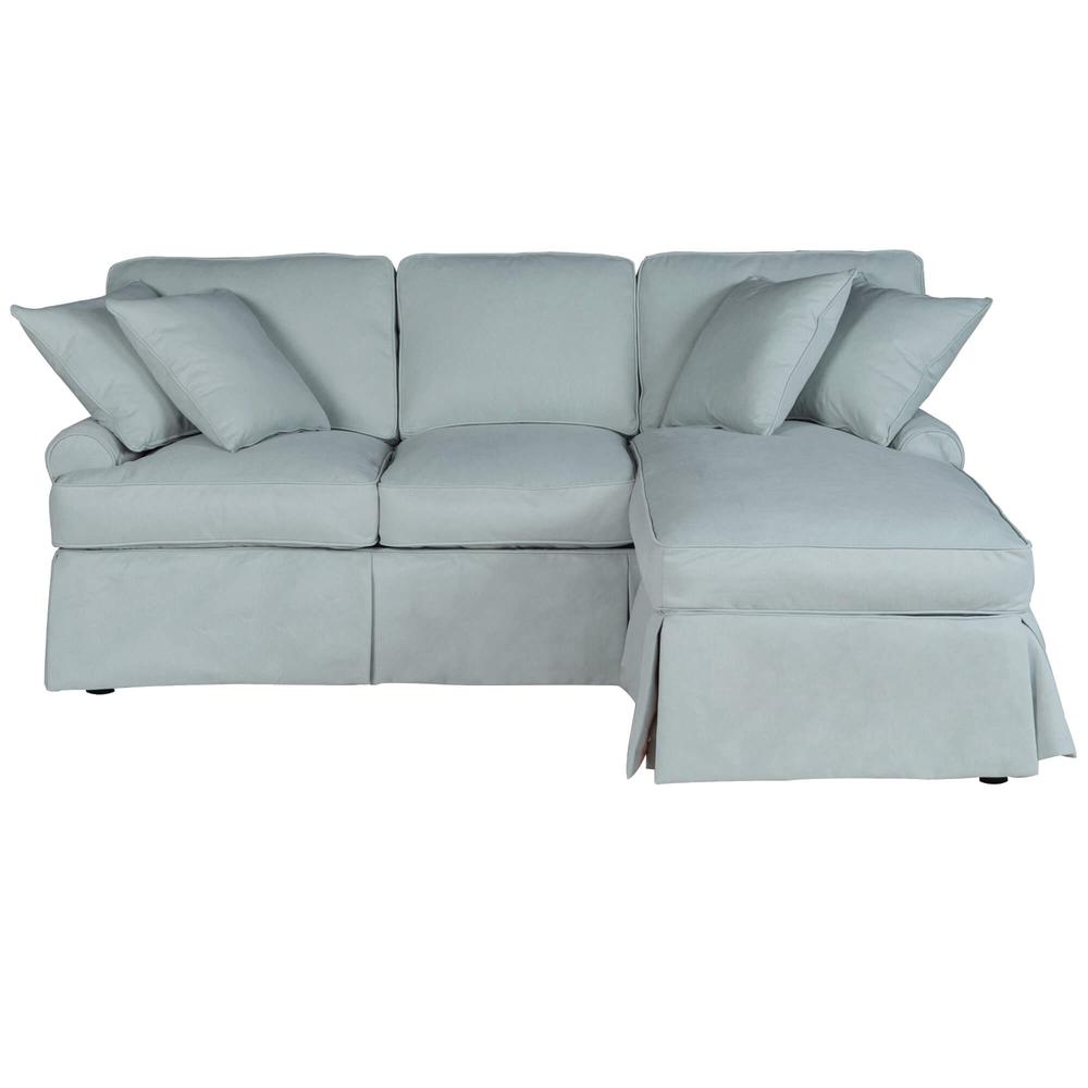 Horizon Replacement Slipcover Only for T-Cushion Sectional Sofa with Chaise. Picture 1