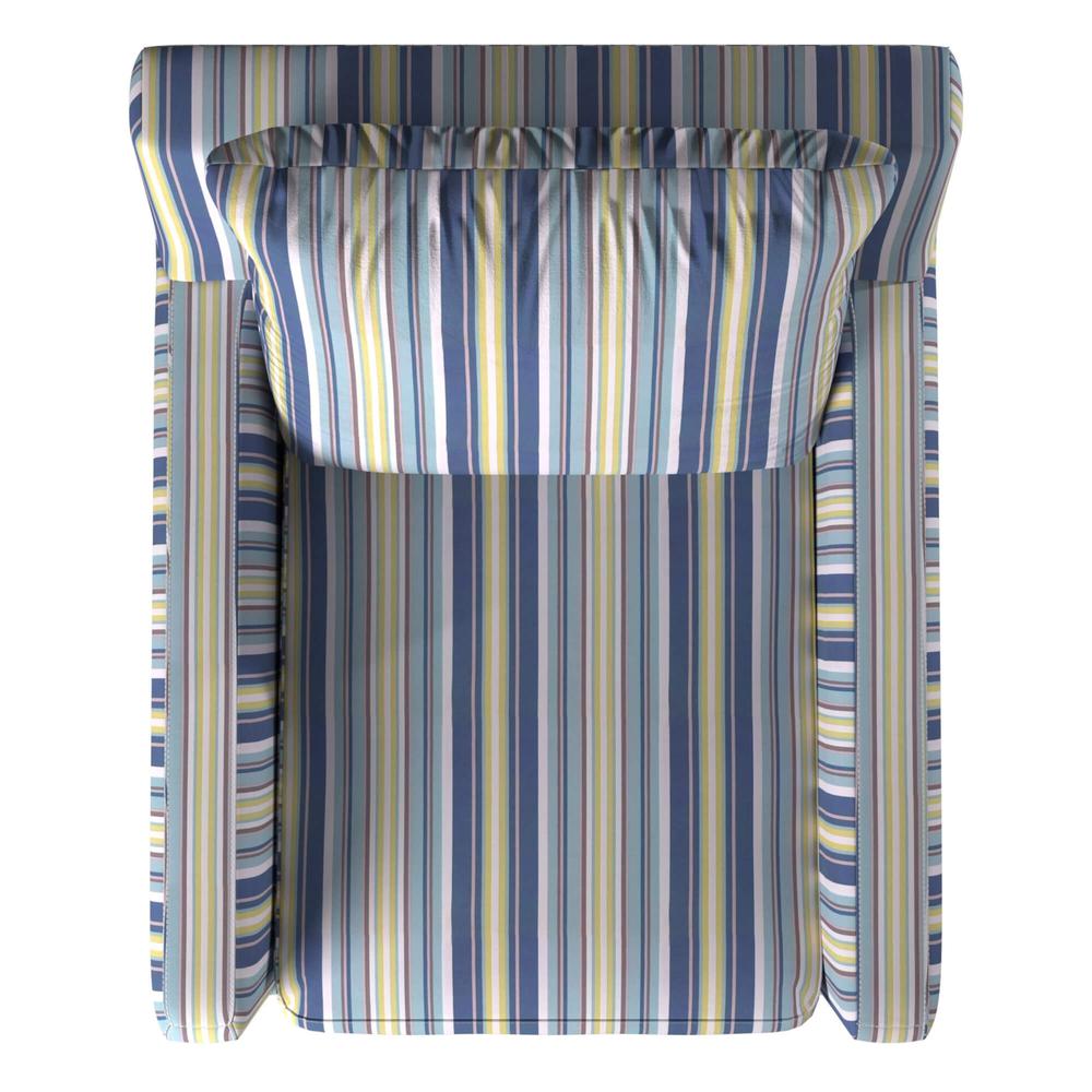 Seaside Beach Striped Swivel Chair. Picture 3