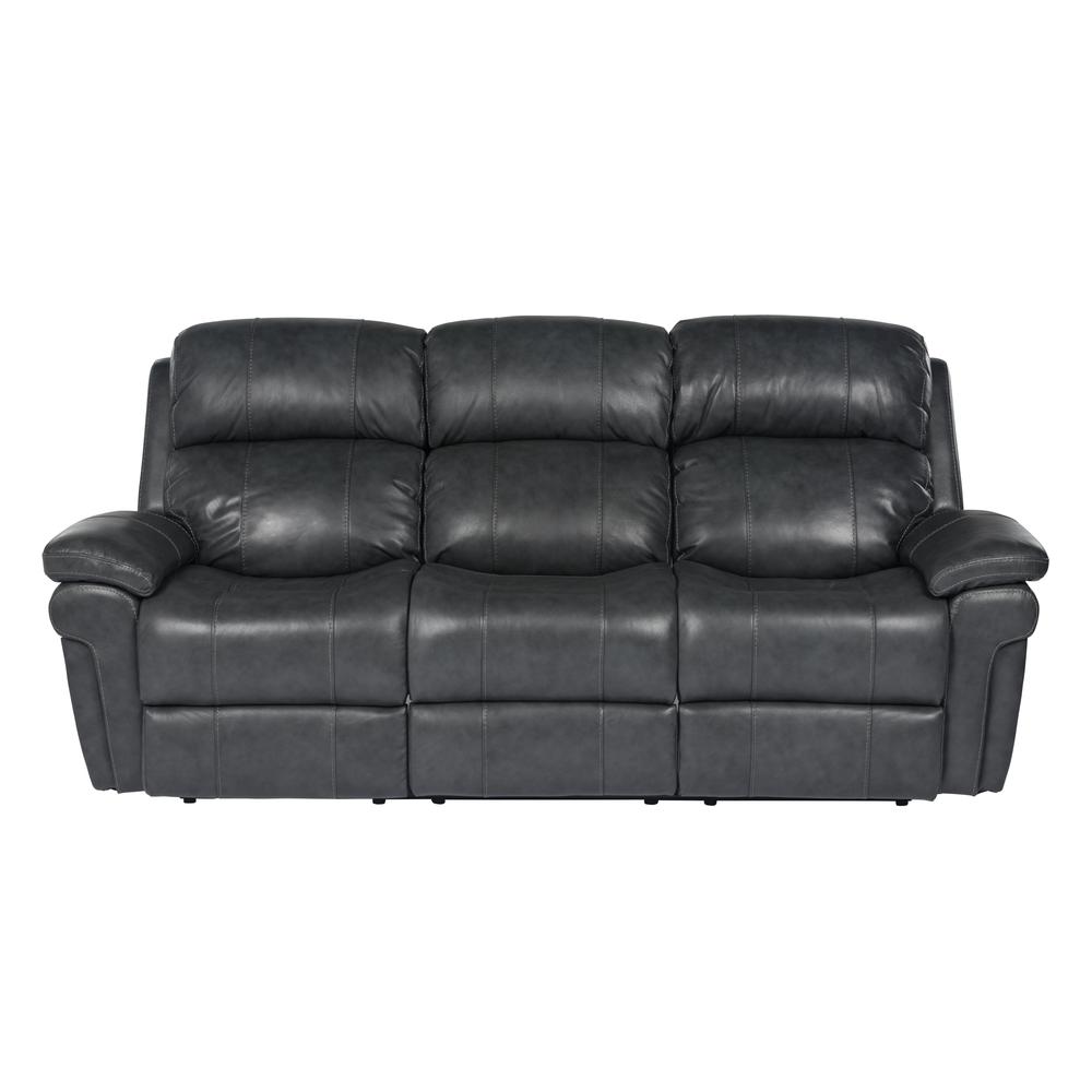 Sunset Trading Luxe Leather Reclining Sofa with Power Headrest. The main picture.