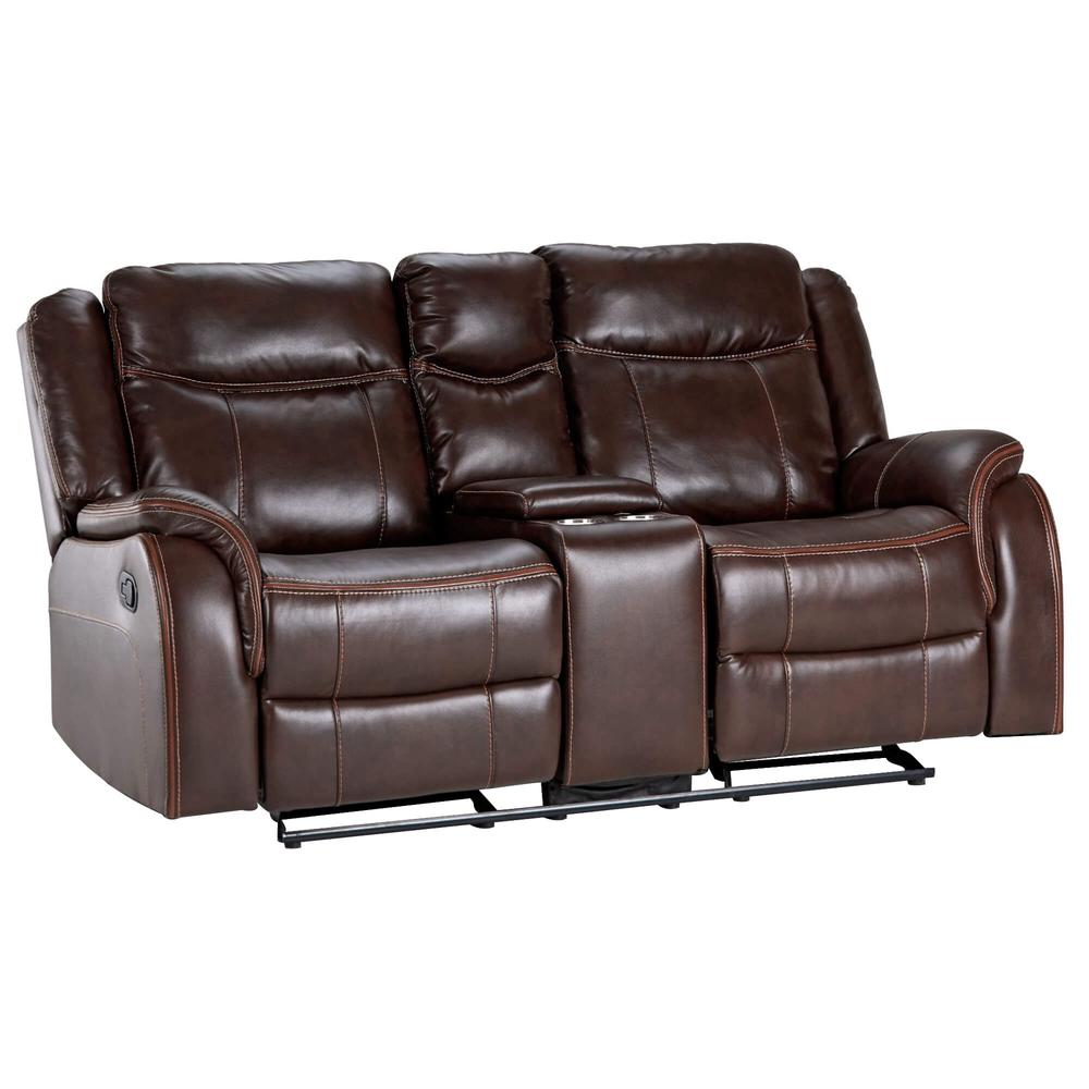Avant 76" Wide Dual Reclining Rocking Loveseat with Console. Picture 4