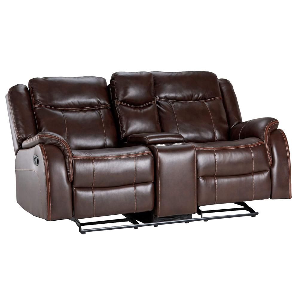 Avant 76" Wide Dual Reclining Rocking Loveseat with Console. Picture 1