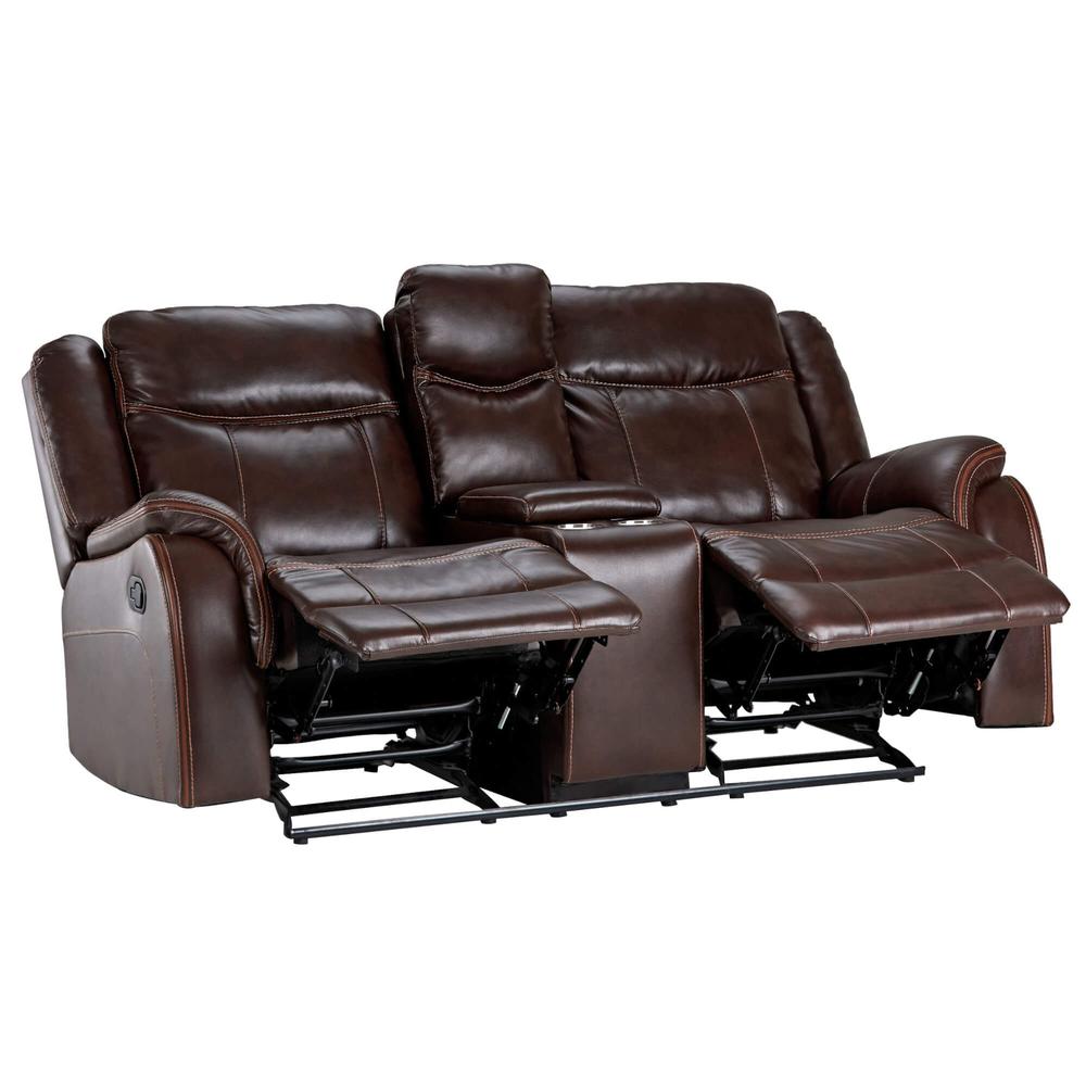 Avant 76" Wide Dual Reclining Rocking Loveseat with Console. Picture 2