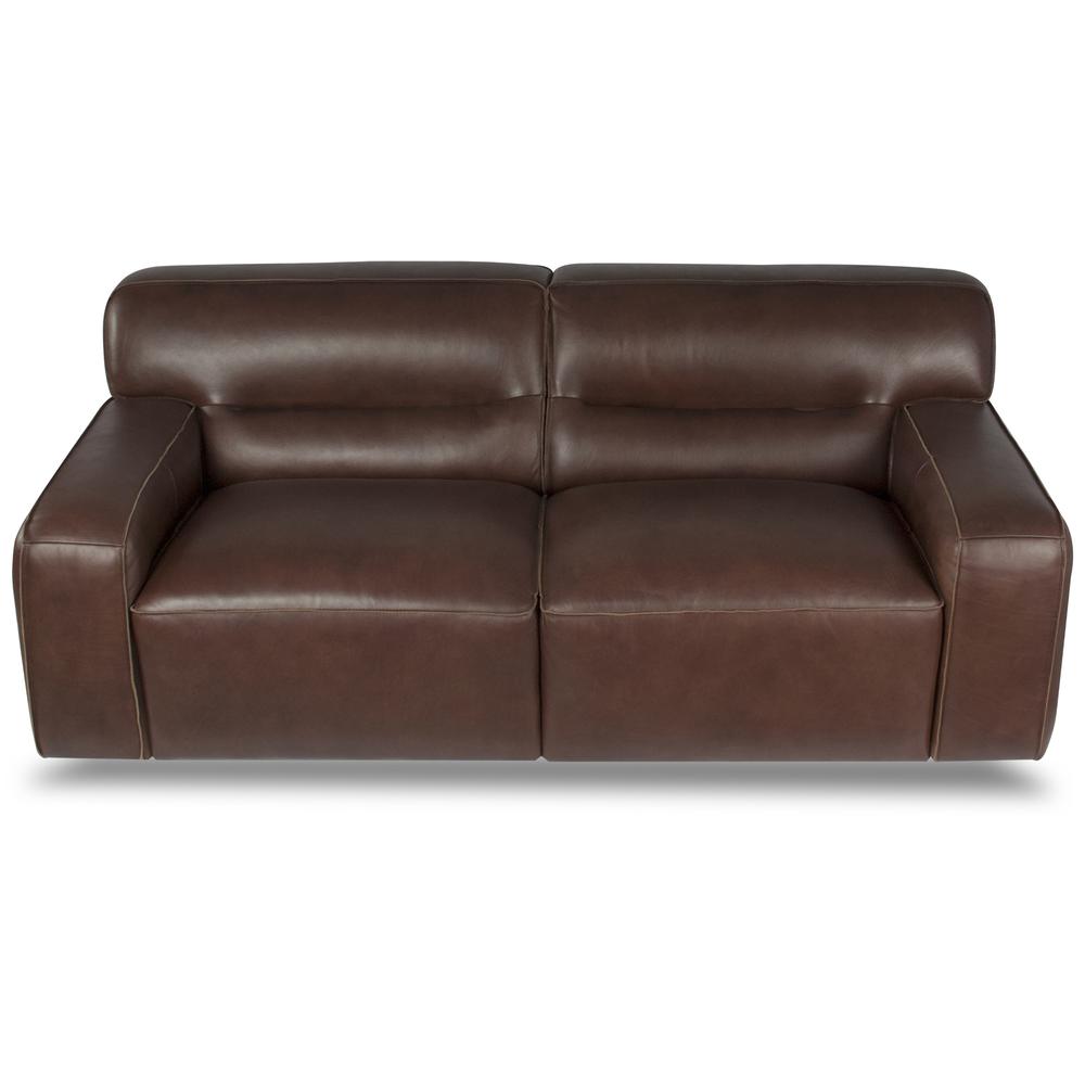 Milan Leather Loveseat. Picture 1