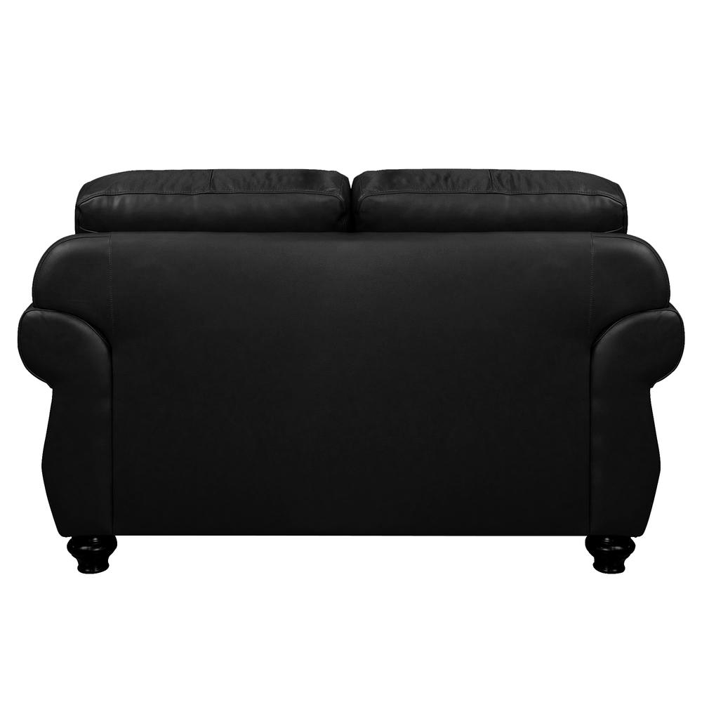Charleston 63" Wide Top Grain Leather Loveseat. Picture 5