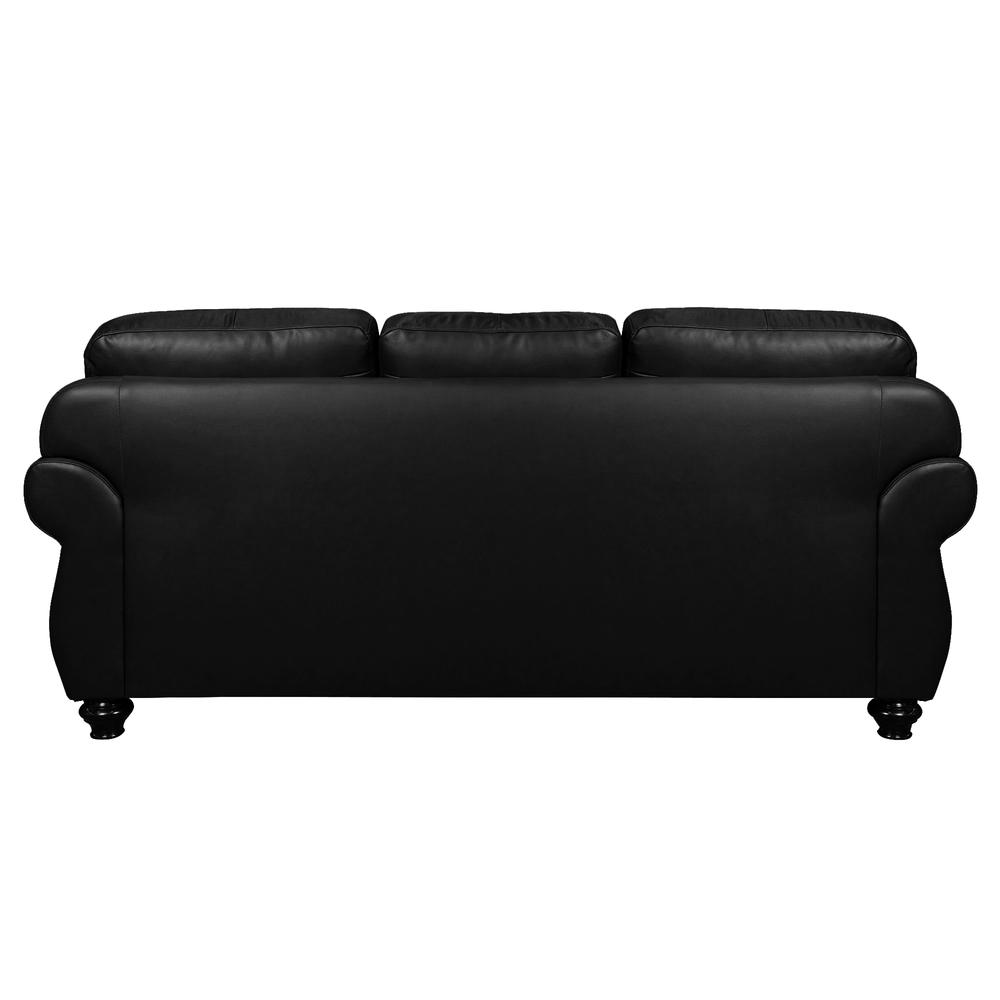 Charleston 86" Wide Top Grain Leather Sofa. Picture 5